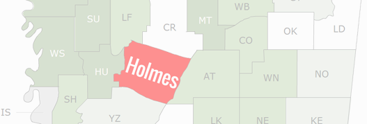 Holmes County Map